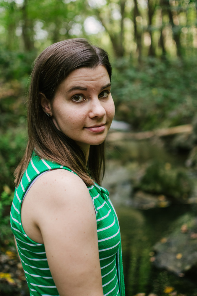 female portrait in nature