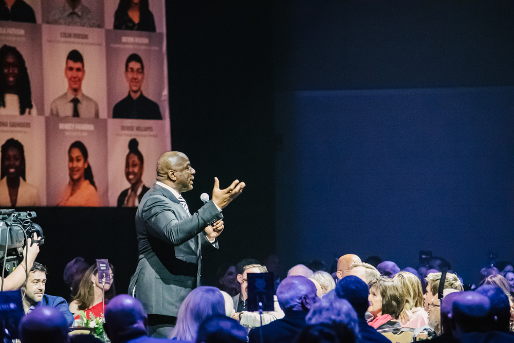 Magic Johnson at Lancaster Marriott for Atollo Prep by Chris Corrao