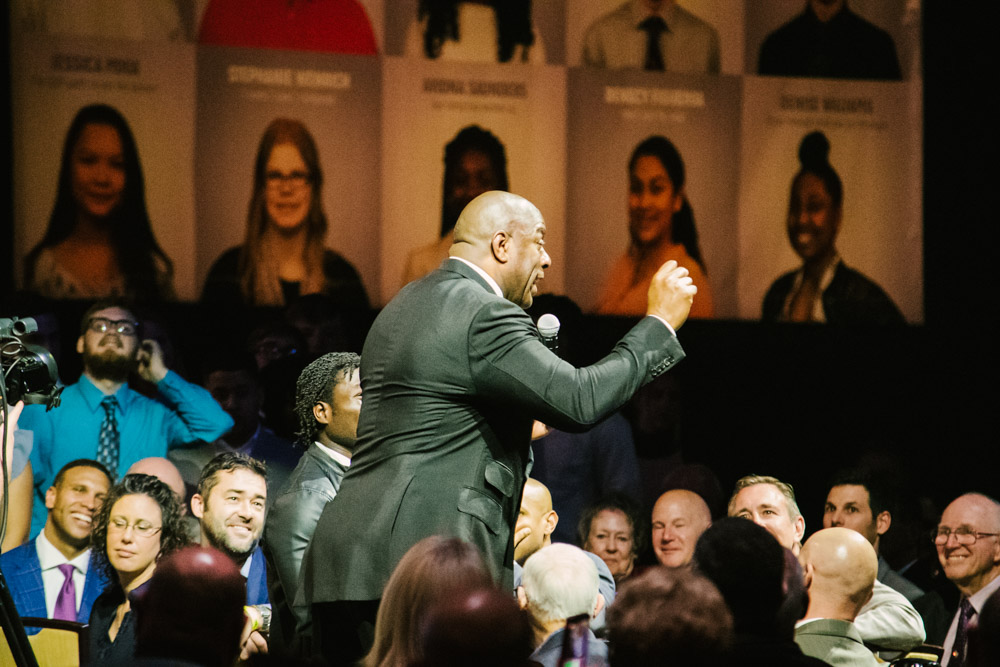 Magic Johnson at Lancaster Marriott for Atollo Prep by Chris Corrao