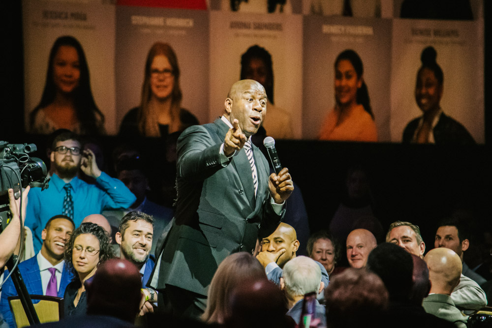 Magic Johnson at Lancaster Marriott for Atollo Prep by Chris Corrao