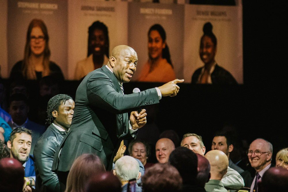 Magic Johnson at Lancaster Marriott for Atollo Prep by Chris Corrao