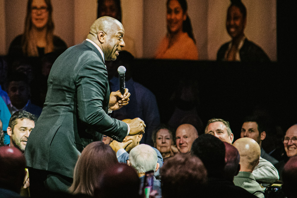 Magic Johnson at Lancaster Marriott for Atollo Prep by Chris Corrao