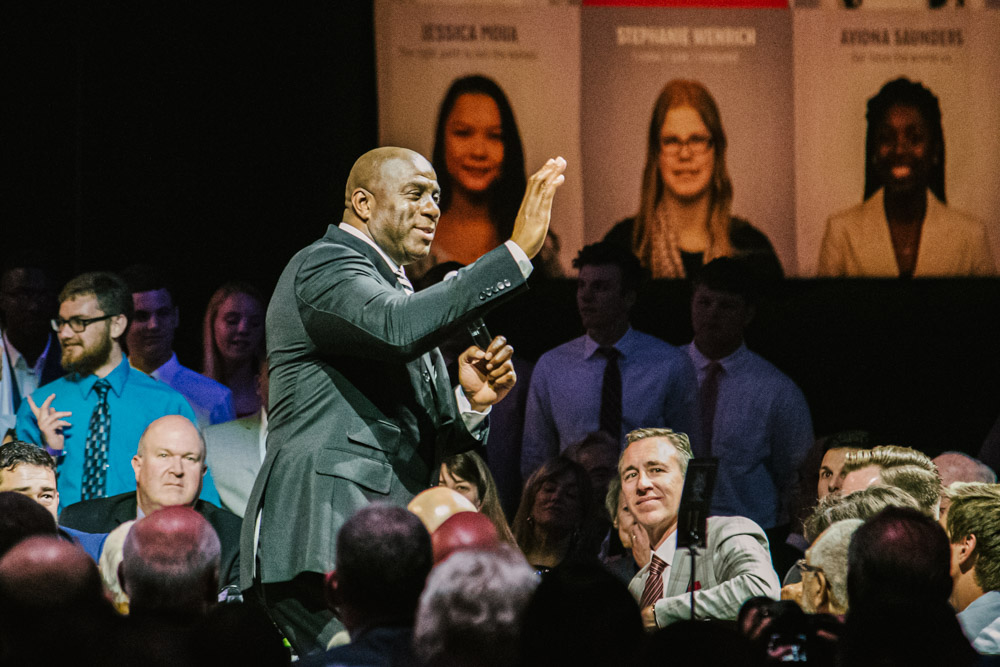 Magic Johnson at Lancaster Marriott for Atollo Prep by Chris Corrao