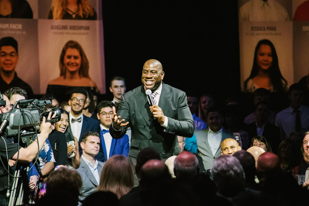 Magic Johnson at Lancaster Marriott for Atollo Prep by Chris Corrao