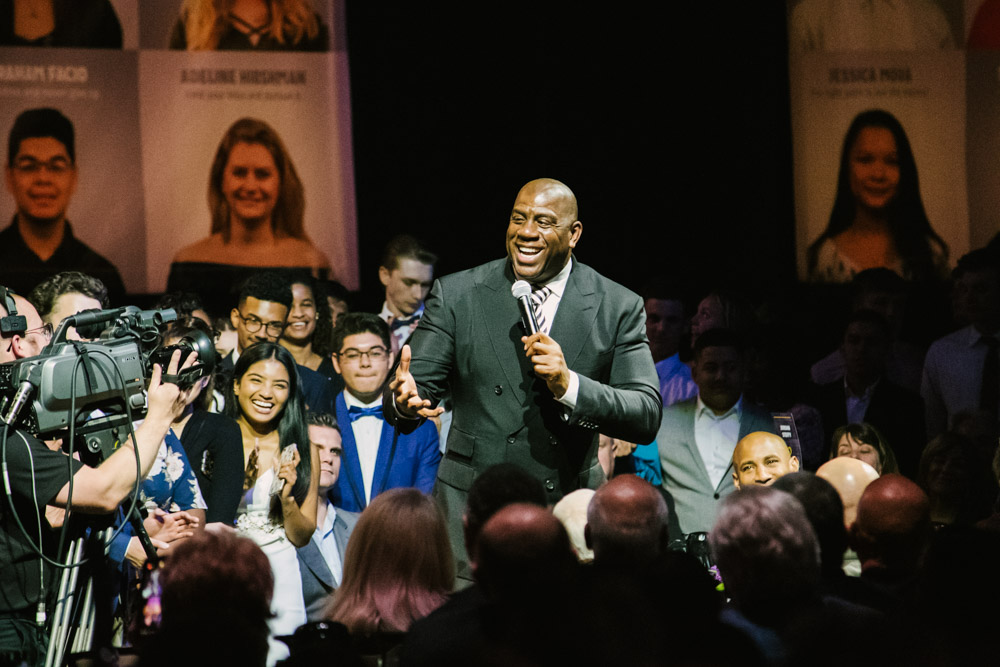 Magic Johnson at Lancaster Marriott for Atollo Prep by Chris Corrao