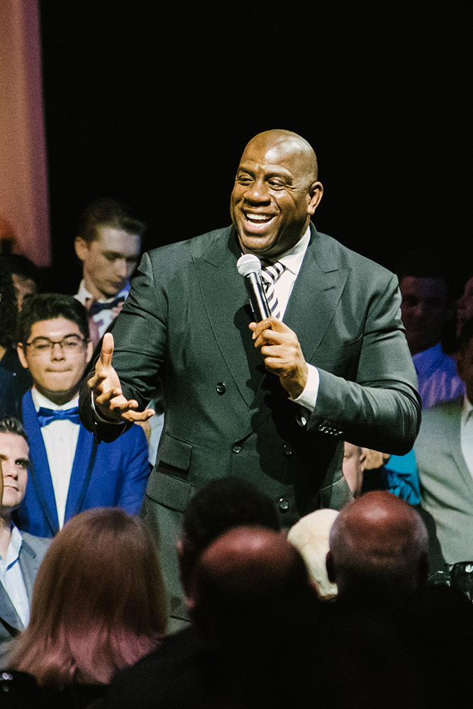 Magic Johnson at Lancaster Marriott for Atollo Prep by Chris Corrao